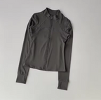 Yoga Suit Women's High-end Standing Collar Long Sleeved Sports Jacket Running Training Fitness Top Windproof Running Suit