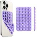 Silicone Suction Cup Phone Case Mount Double Sided Hands-Free Strong Grip Holder for Selfies and Videos for iPhone Android